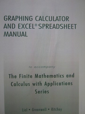 (image for) Finite Mathematics & Caluculus with Applications Graphing (P)
