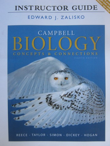 (image for) Biology Concepts & Connections 8th Edition IG (TE)(P) by Zalisko