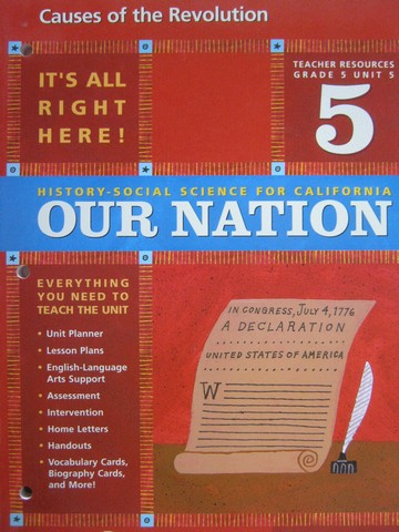 (image for) History-Social Science for California 5 Unit 5 TR (CA)(TE)(P)