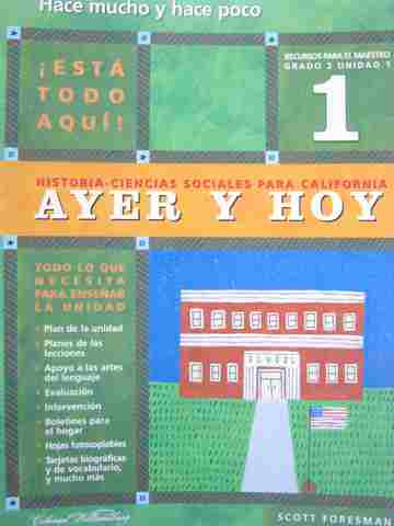 (image for) Ayer y hoy 2 unidad 1 Recursos para el maestro (CA)(TE)(P)