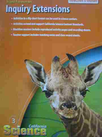 (image for) California Science 3 Inquiry Extensions TG (CA)(TE)(P)