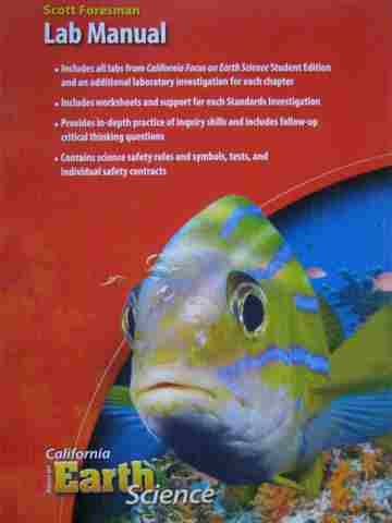 (image for) California Focus on Earth Science Lab Manual (CA)(P)