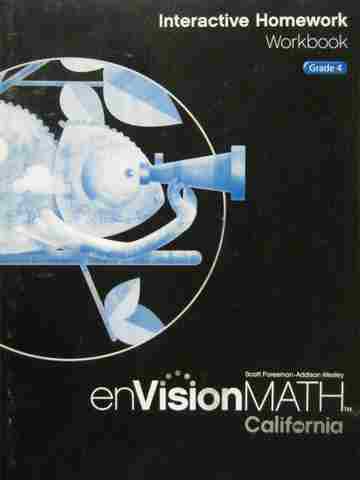 (image for) enVision Math California 4 Interactive Homework Workbook (CA)(P)