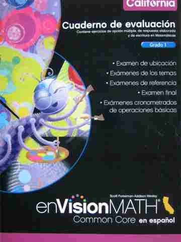 (image for) enVision Math Common Core 1 Cuaderno de evaluacion (CA)(P)