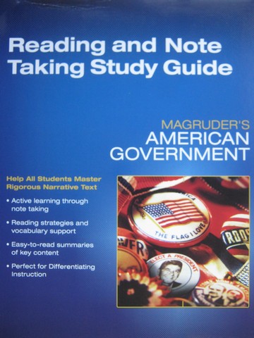 (image for) Magruder's American Government Reading & Note Taking Guide (P)