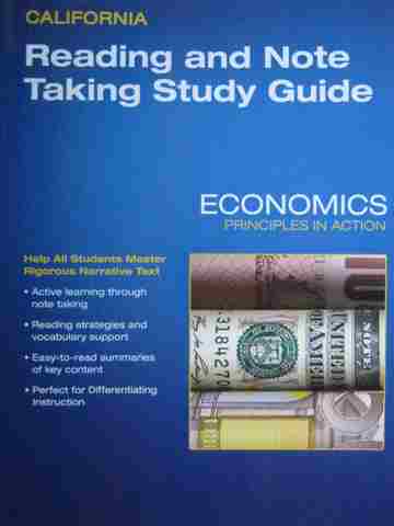 (image for) Economics Principles in Action Reading & Note Taking (CA)(P)