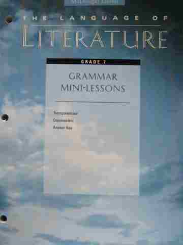 (image for) Language of Literature 7 Grammar Mini-Lessons (P)