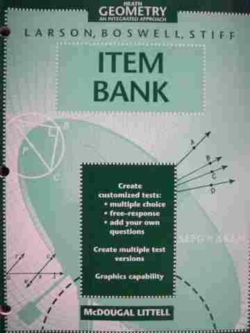 (image for) Heath Geometry An Integrated Approach Item Bank (P) by Larson,