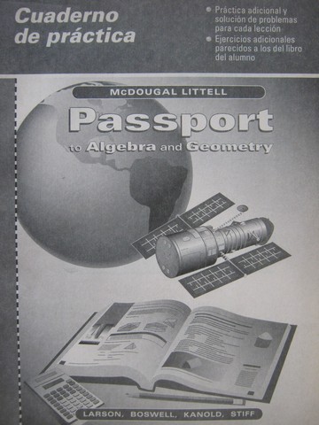 (image for) Passport to Algebra & Geometry Cuaderno de practica (P)