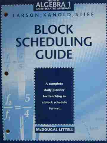 (image for) Heath Algebra 1 An Integrated Approach Block Scheduling (P)