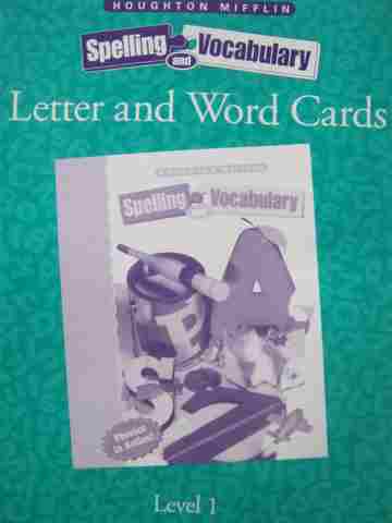 (image for) Spelling & Vocabulary 1 Letter & Word Cards (P)