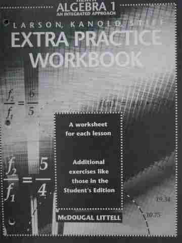 (image for) Heath Algebra 1 An Intetrated Approach Extra Practice (P)