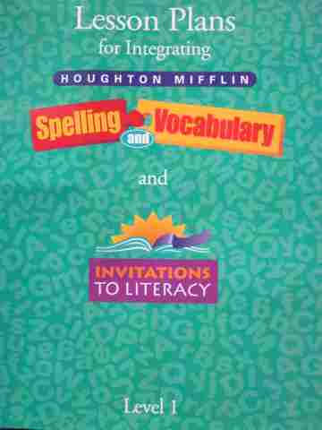(image for) Spelling & Vocabulary/Invitations to Literacy 1 Lesson Plans (P)