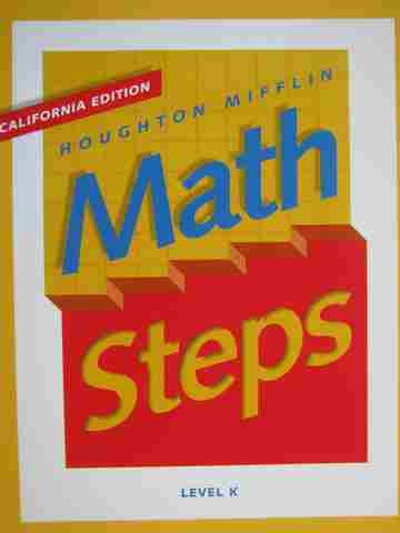 (image for) Math Steps K California Edition (CA)(P) by Barry, Boyle,