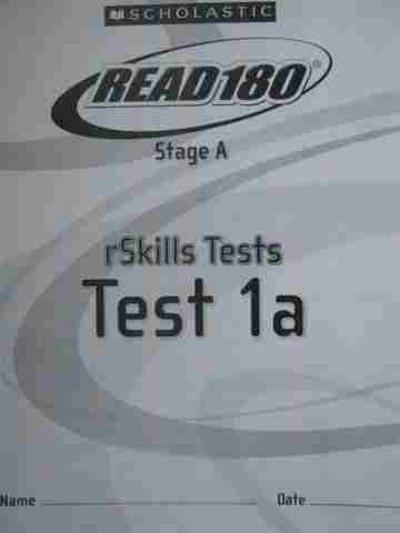 (image for) Read 180 Stage A rSkills Tests 1a (P)