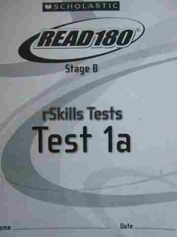 (image for) Read 180 Stage B rSkills Tests 1a (P)