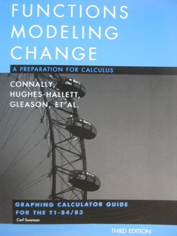(image for) Functions Modeling Change 3rd Edition Graphing Calculator (P)