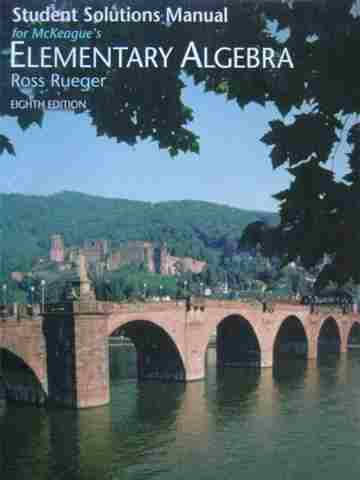 (image for) Elementary Algebra 8e Student Solutions Manual (P) by Rueger