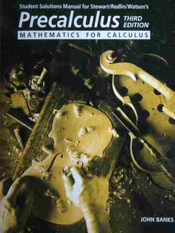 (image for) Precalculus Mathematics for Calculus 3e Student Solutions (P)