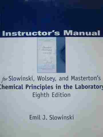 (image for) Chemical Principles in the Laboratory 8th Edition IM (TE)(P)
