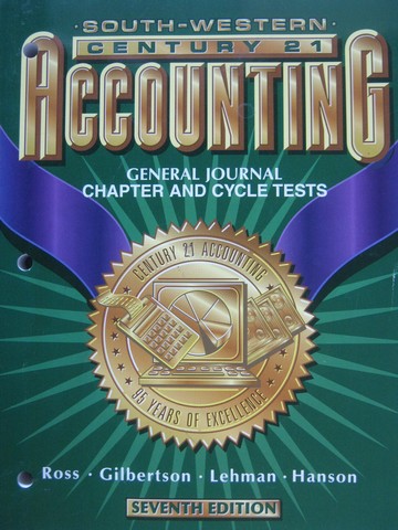 (image for) Century 21 Accounting General Journal 7e Chapter Tests (P)