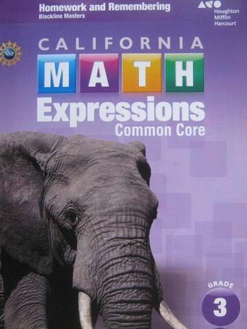 (image for) California Math Expressions Common Core 3 Homework BLM (P)