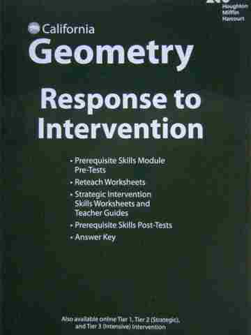 (image for) Geometry Response to Intervention (CA)(P)