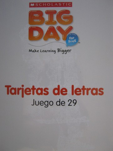 (image for) Big Day for PreK Tarjetas de letras Juego de 29 (Pk)