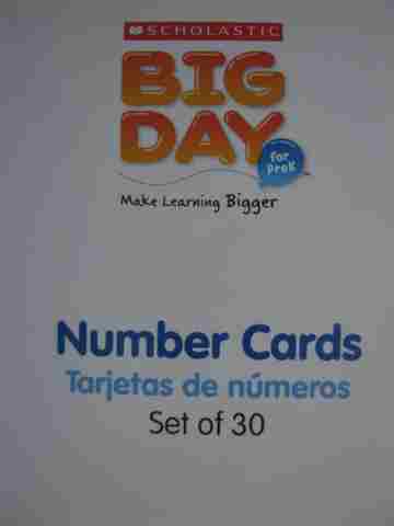 (image for) Big Day for PreK Number Cards Tarjetas de numeros (Pk)