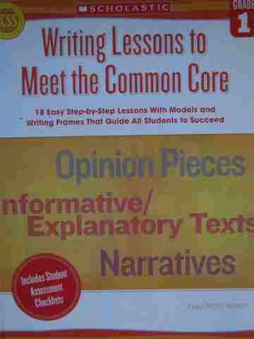 (image for) Writing Lessons to Meet the Common Core Grade 1 (P) by Beech