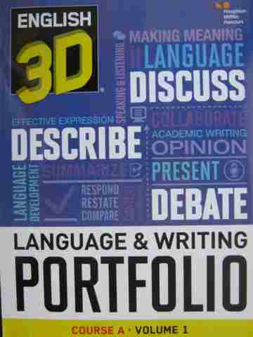 (image for) English 3D Course A Language & Writing Portfolio Volume 1 (P)