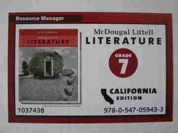 (image for) Literature 7 Resource Manager (CA)(Box)