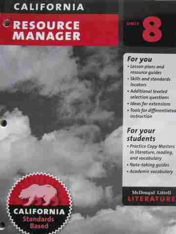 (image for) Literature 7 Resource Manager Unit 8 (CA)(P)