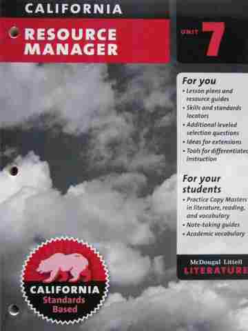 (image for) Literature 7 Resource Manager Unit 7 (CA)(P)