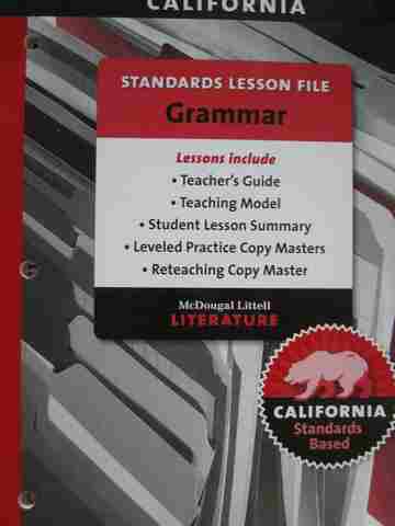 (image for) Literature 7 Standards Lesson File Grammar (CA)(P)