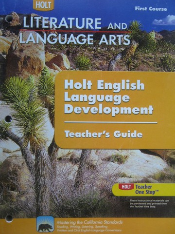 (image for) Literature & Language Arts ELD TG 1st Course (CA)(TE)(P)