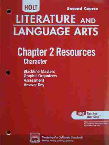 (image for) Literature & Language Arts 2nd Course Chapter 2 Resource (CA)(P)