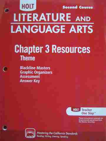 (image for) Literature & Language Arts 2nd Course Chapter 3 Resources (CA)(P