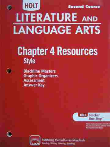 (image for) Literature & Language Arts 2nd Course Chapter 4 Resources (CA)(P