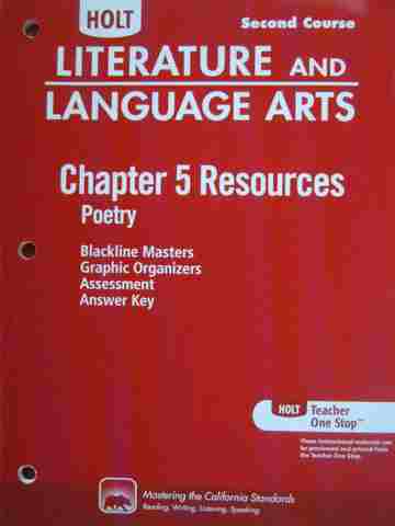 (image for) Literature & Language Arts 2nd Course Chapter 5 Resources (CA)(P