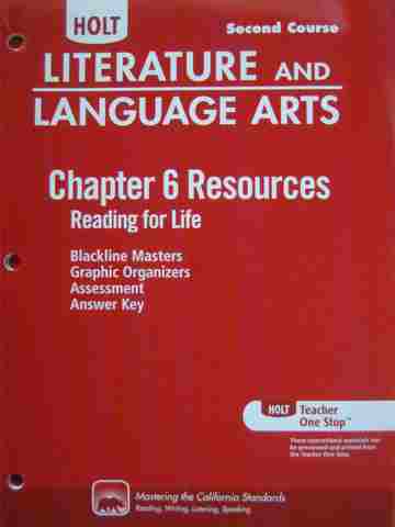 (image for) Literature & Language Arts 2nd Course Chapter 6 Resources (CA)(P