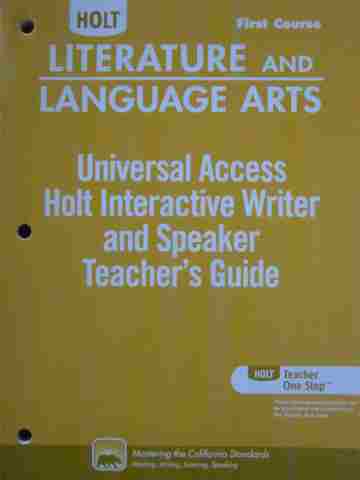 (image for) Interactive Writer & Speaker TG 1st Course (CA)(TE)(P)