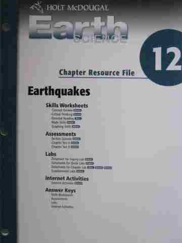(image for) Earth Science Chapter Resource File 12 (P)