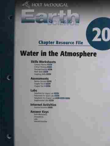 (image for) Earth Science Chapter Resource File 20 (P)