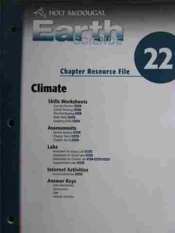 (image for) Earth Science Chapter Resource File 22 (P)