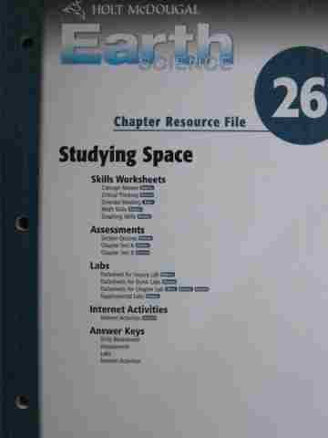 (image for) Earth Science Chapter Resource File 26 (P)