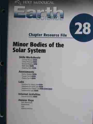 (image for) Earth Science Chapter Resource File 28 (P)