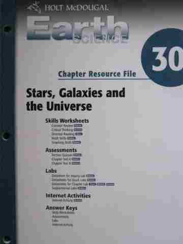 (image for) Earth Science Chapter Resource File 30 (P)