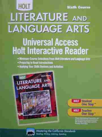(image for) Universal Access Holt Interactive Reader 6th Course (CA)(P)
