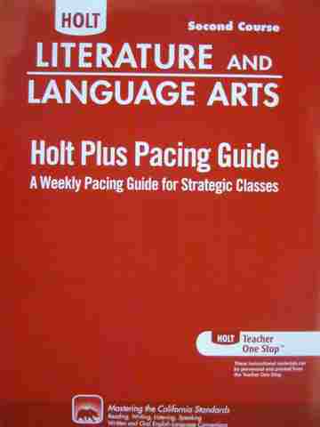 (image for) Literature & Language Arts Plus Pacing Guide 2nd Course (CA)(P)